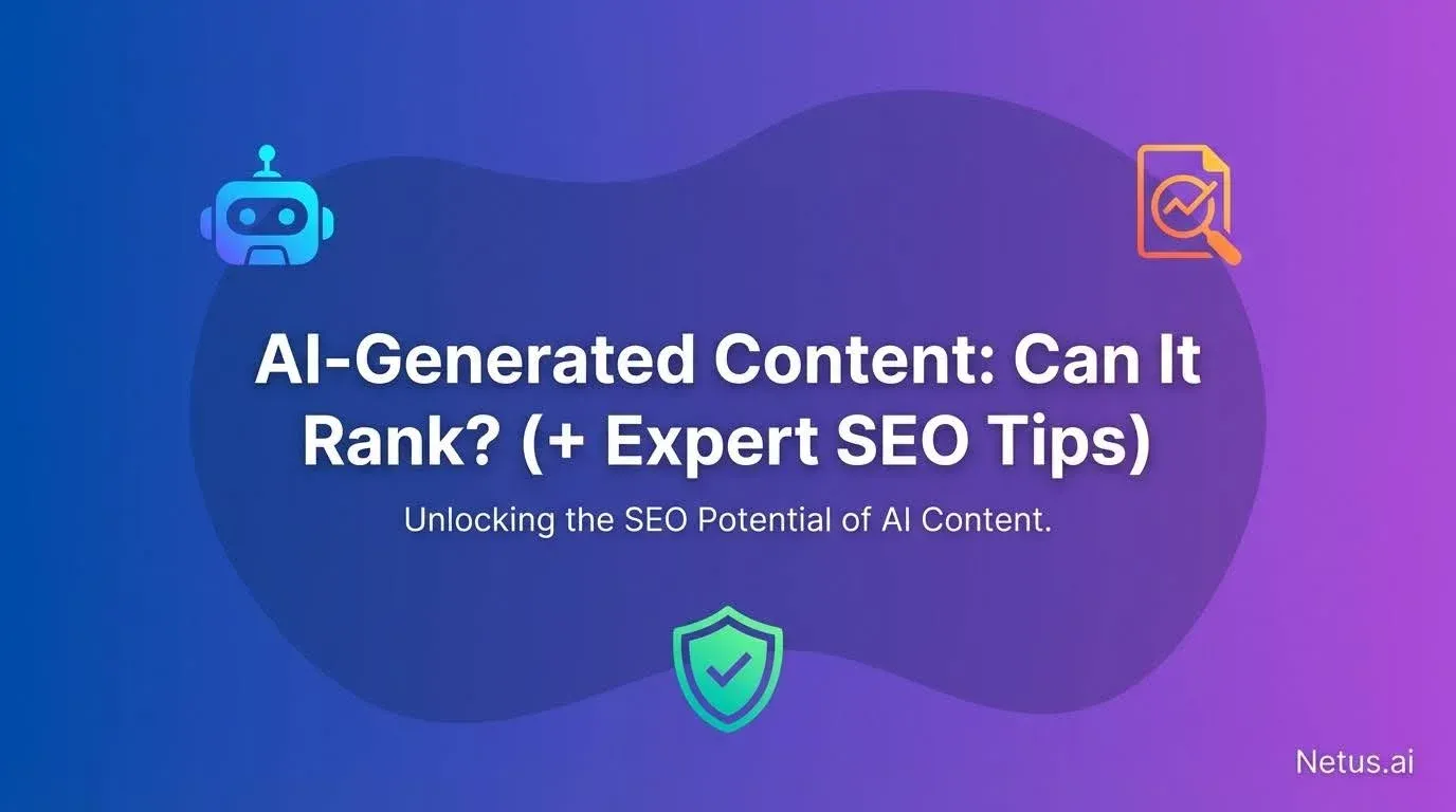 An illustration of AI-written content being reviewed against Google's search quality guidelines.