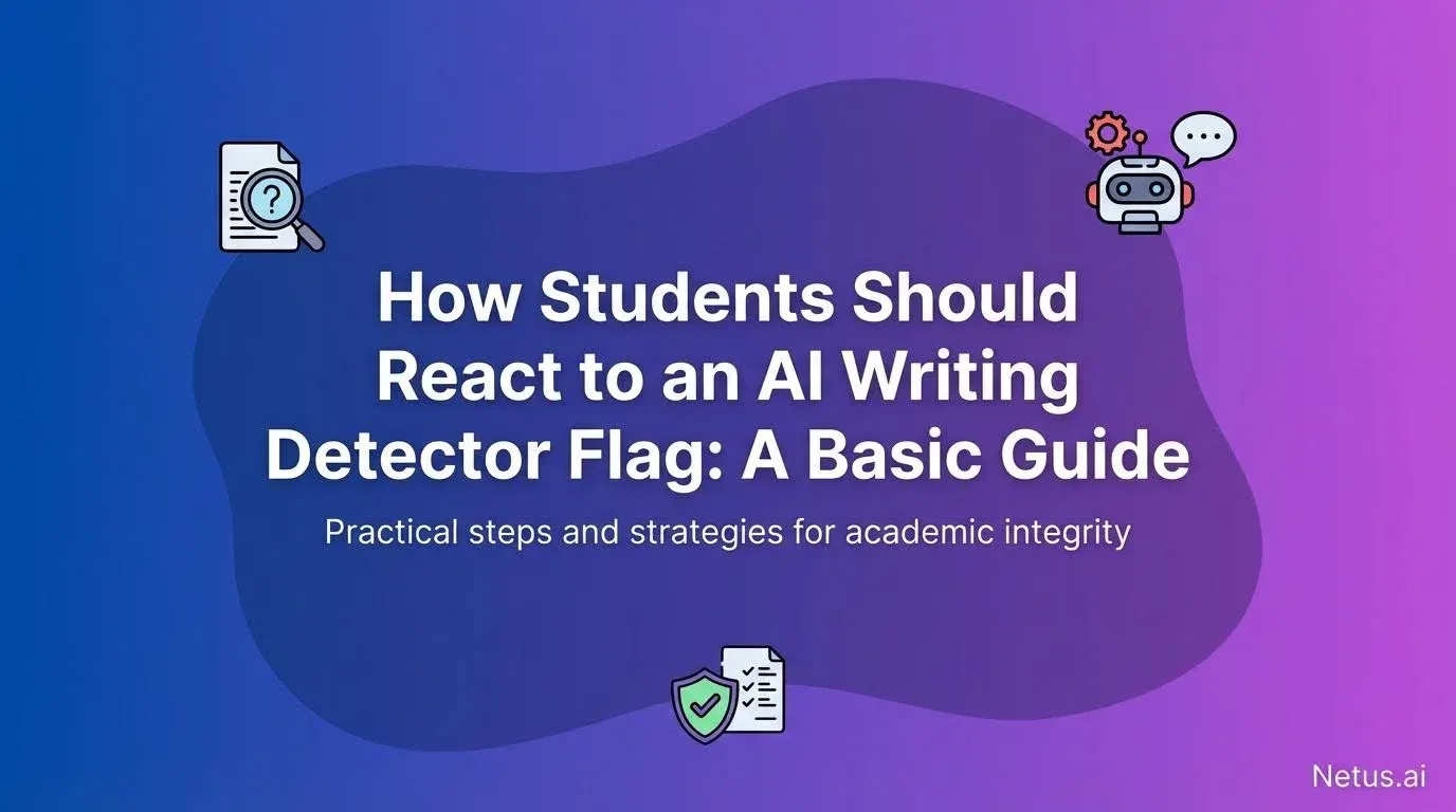 How students should react to an AI writing detector flag: A basic guide