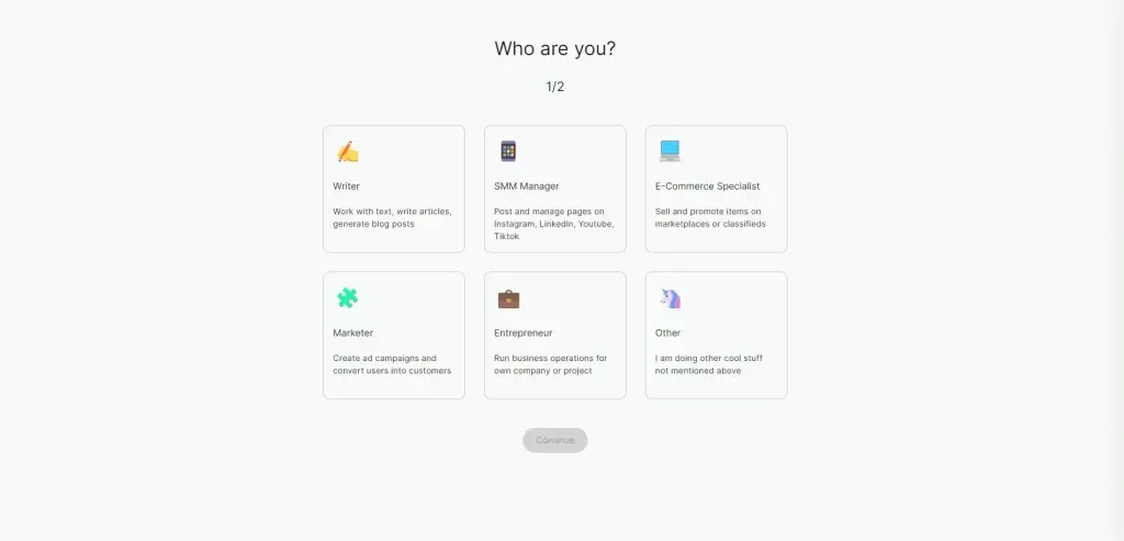 JustDoneAI’s onboarding is shown, NetusAI.