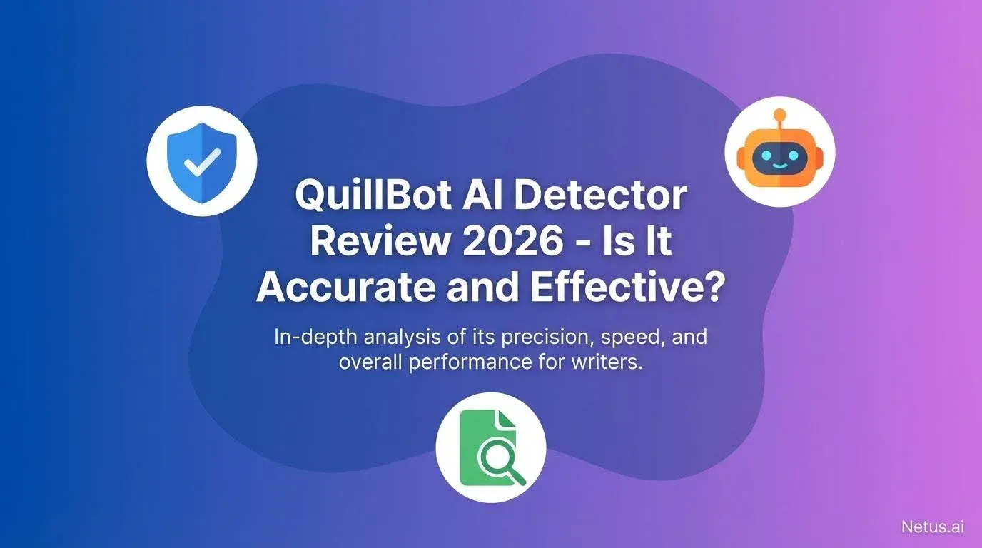 A comparison graphic or logo of QuillBot and NetusAI for the 2026 AI detector review.