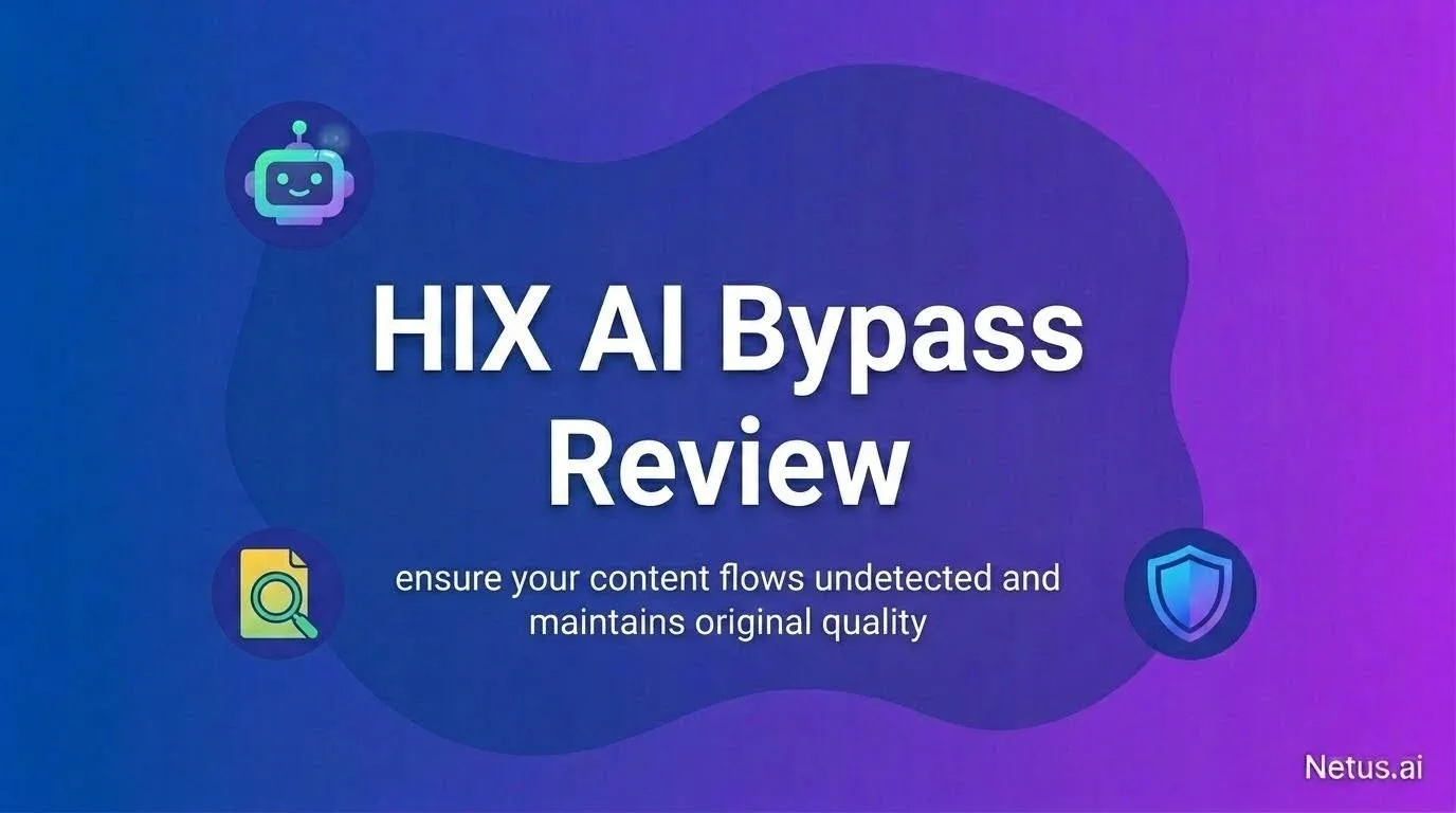 HIX AI Bypass is written and a shield, search and robot image is shown.