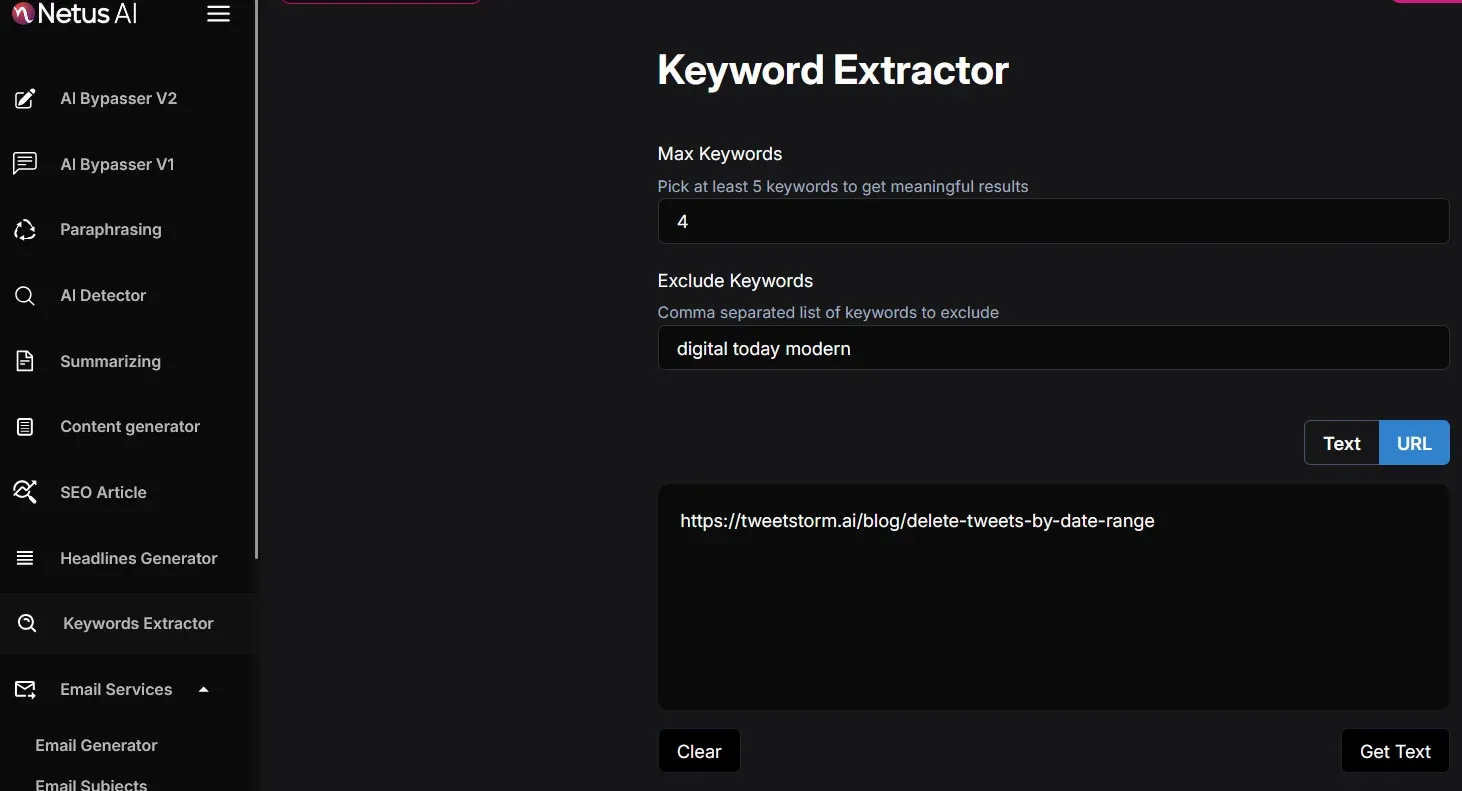 Use Smart Tools Like NetusAI’s Keyword Extractor, NetusAI