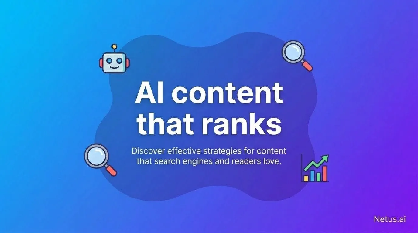AI content that ranks, is written in a bubble
