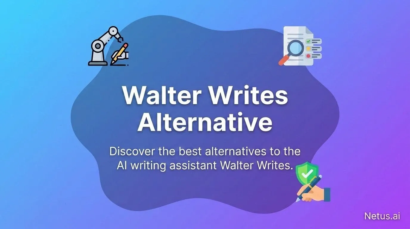 Walter Writes Alternative: AI Humanizer Comparison is shown with a writing and search sign.
