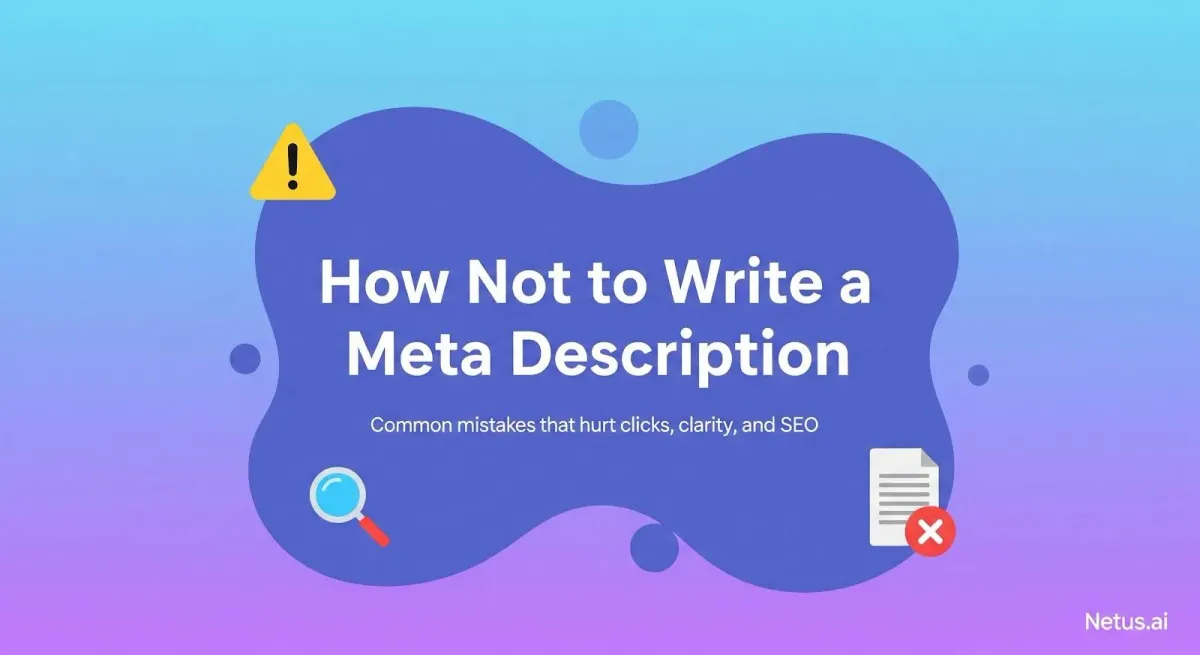 How not to make a meta description: NetusAI