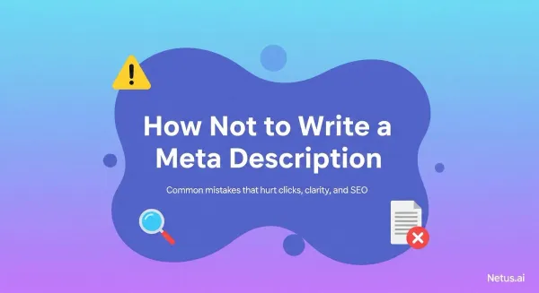 How not to make a meta description: NetusAI