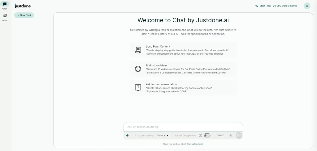 JustDone AI alternative