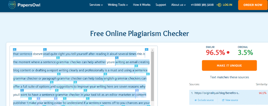 PapersOwl Plagiarism Checker pricing