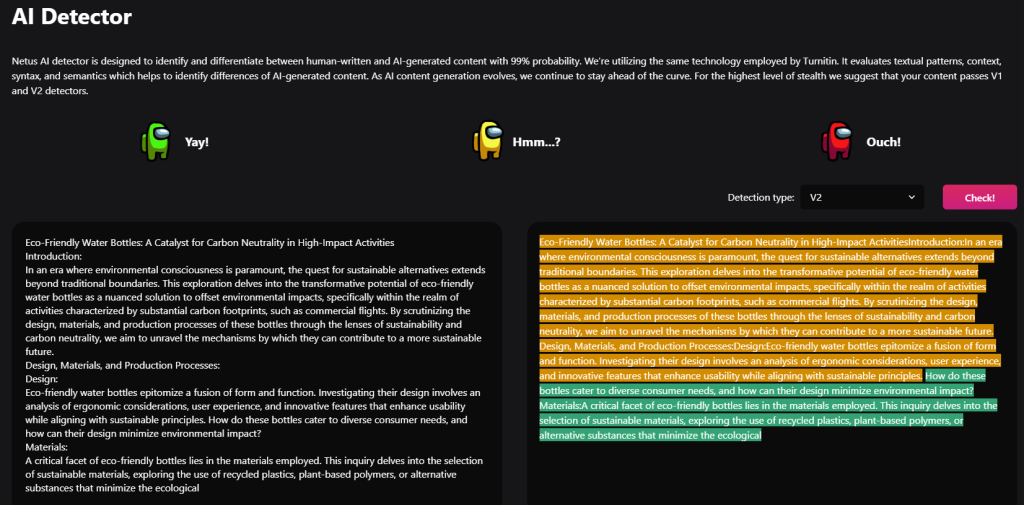 scispace academic ai detector