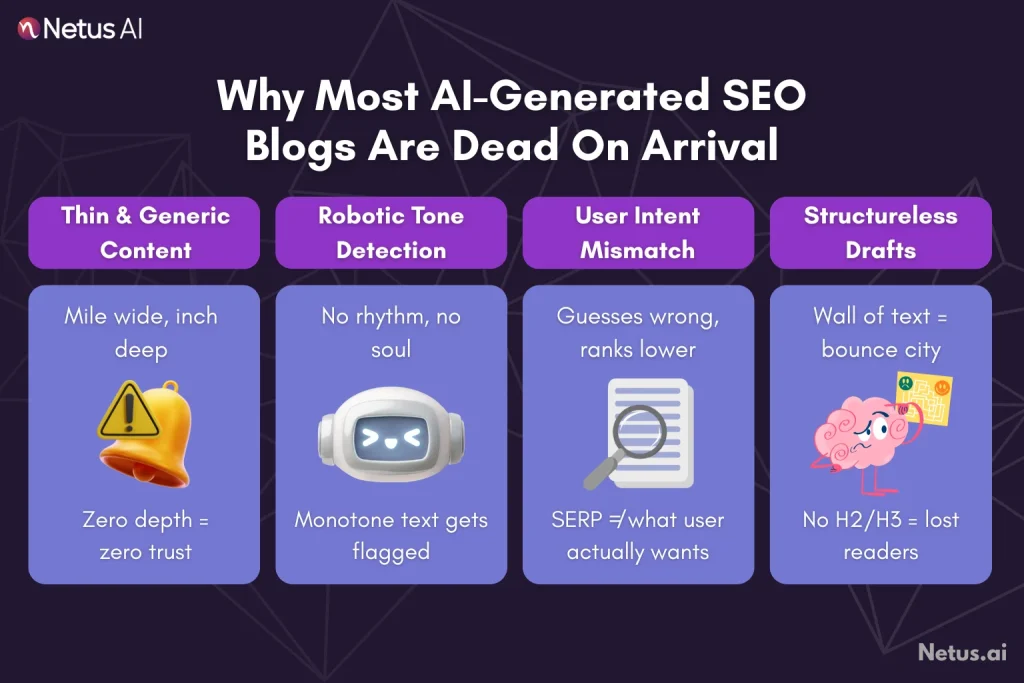 Why Most AI-Generated SEO Blogs Are Dead on Arrival, NetusAI