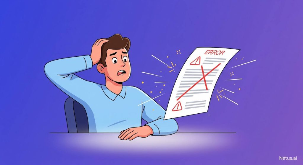 Common mistakes that scream, NetusAI