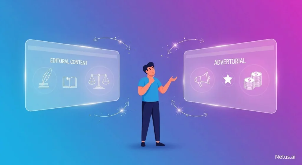 Understanding editorial vs. advertorial content, NetusAI