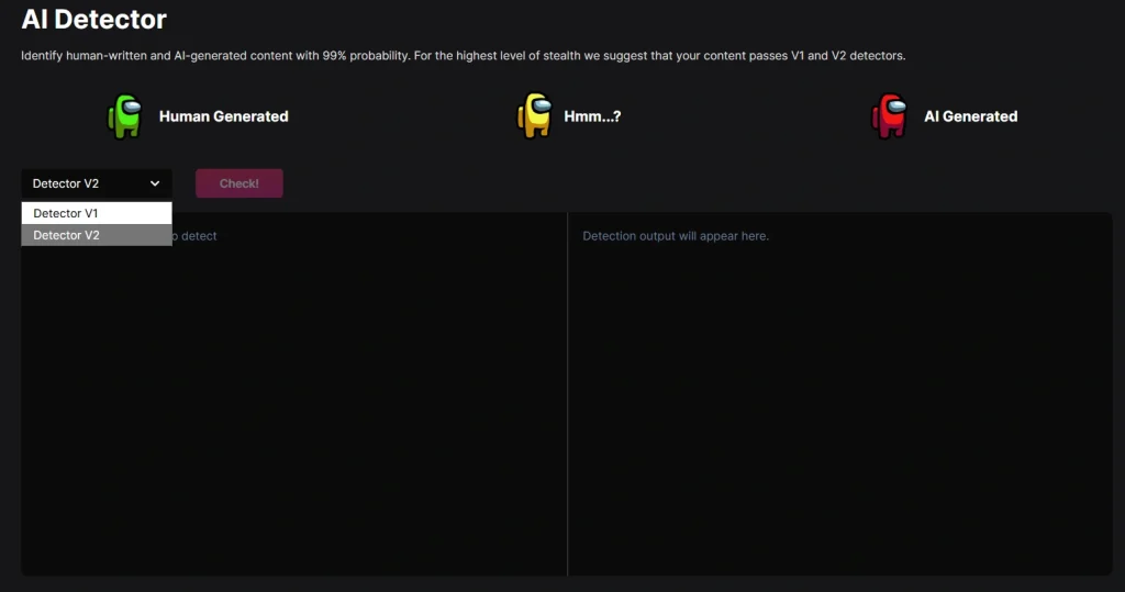 NetusAI's AI Detector gives you color-coded feedback and analysis on highlighted AI-generated text