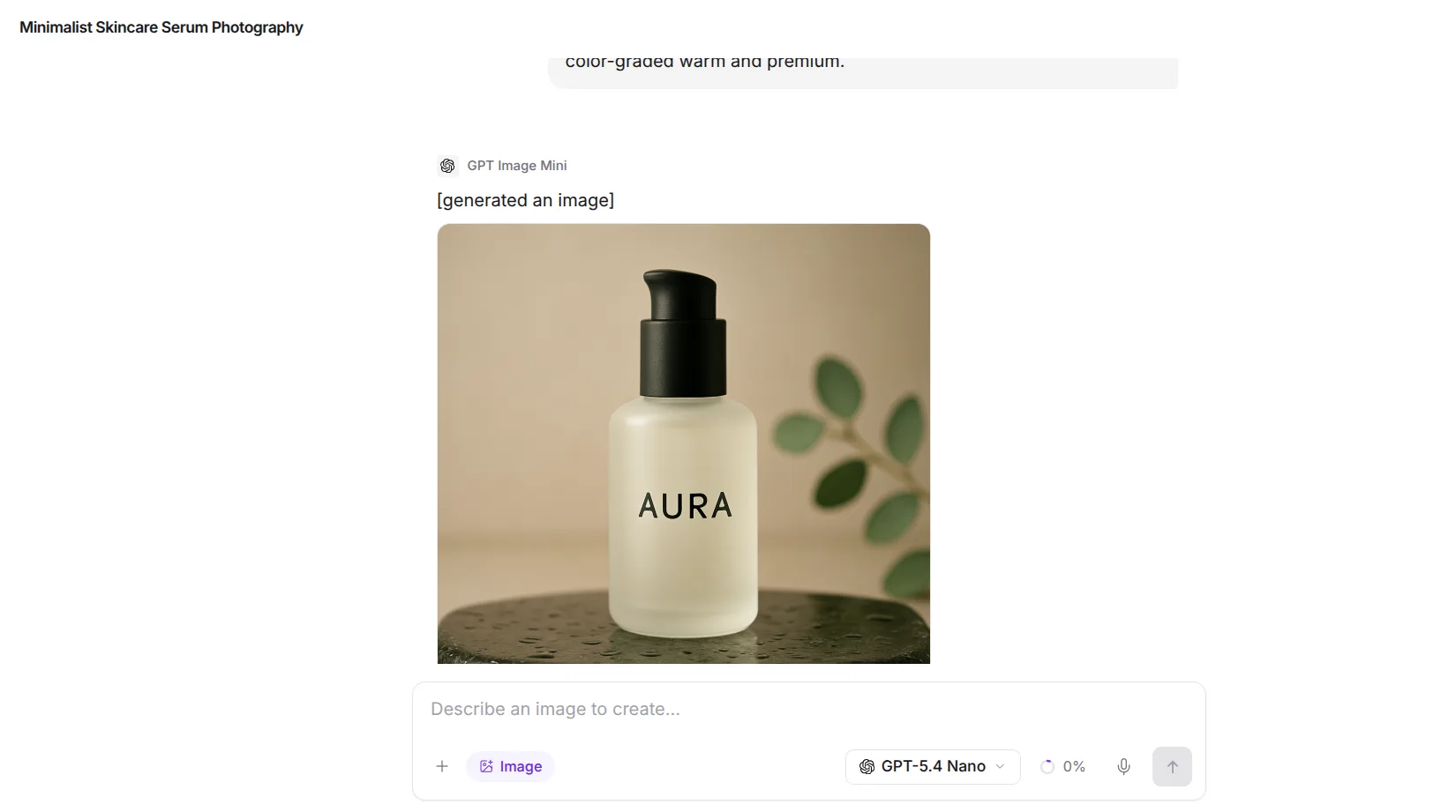 A Netus AI chat thread where a message returns a generated image, labelled with the model used