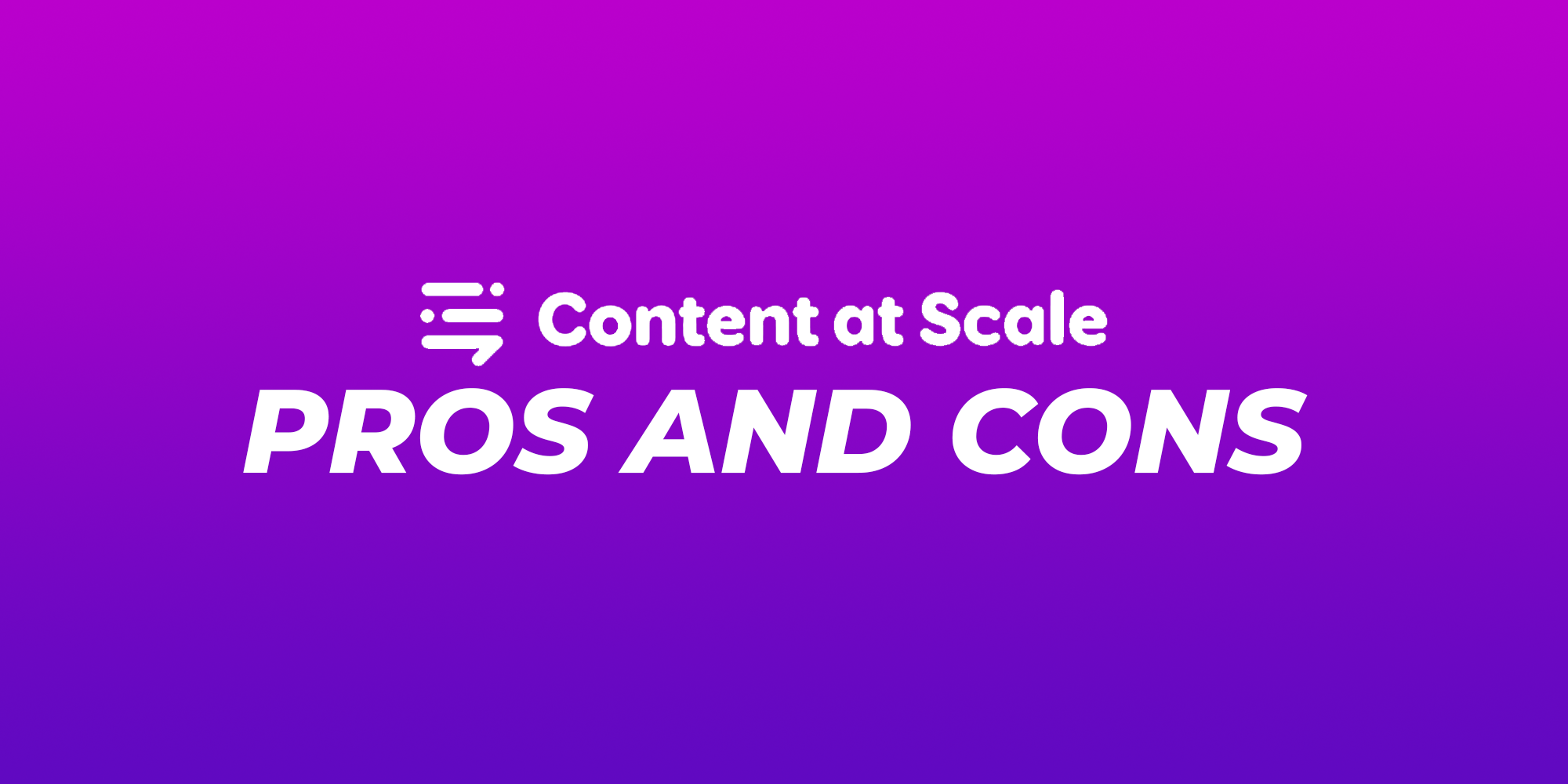 content at scale review