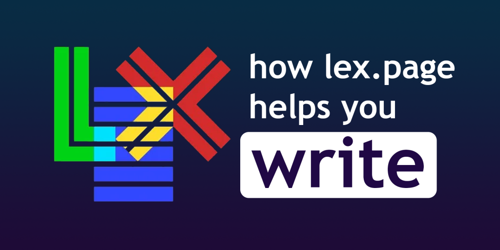 What is lex ai writing