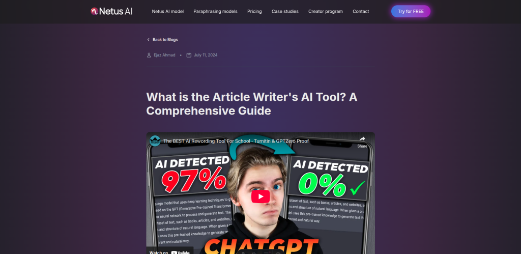 What is the Article Writer's AI Tool? A Comprehensive Guide
