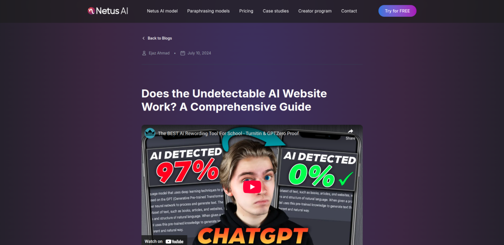 How Does the Undetectable AI Website Work? A Comprehensive Guide