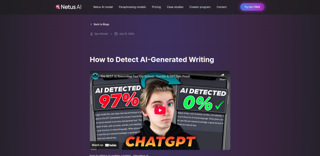 How to Detect AI-Generated Writing