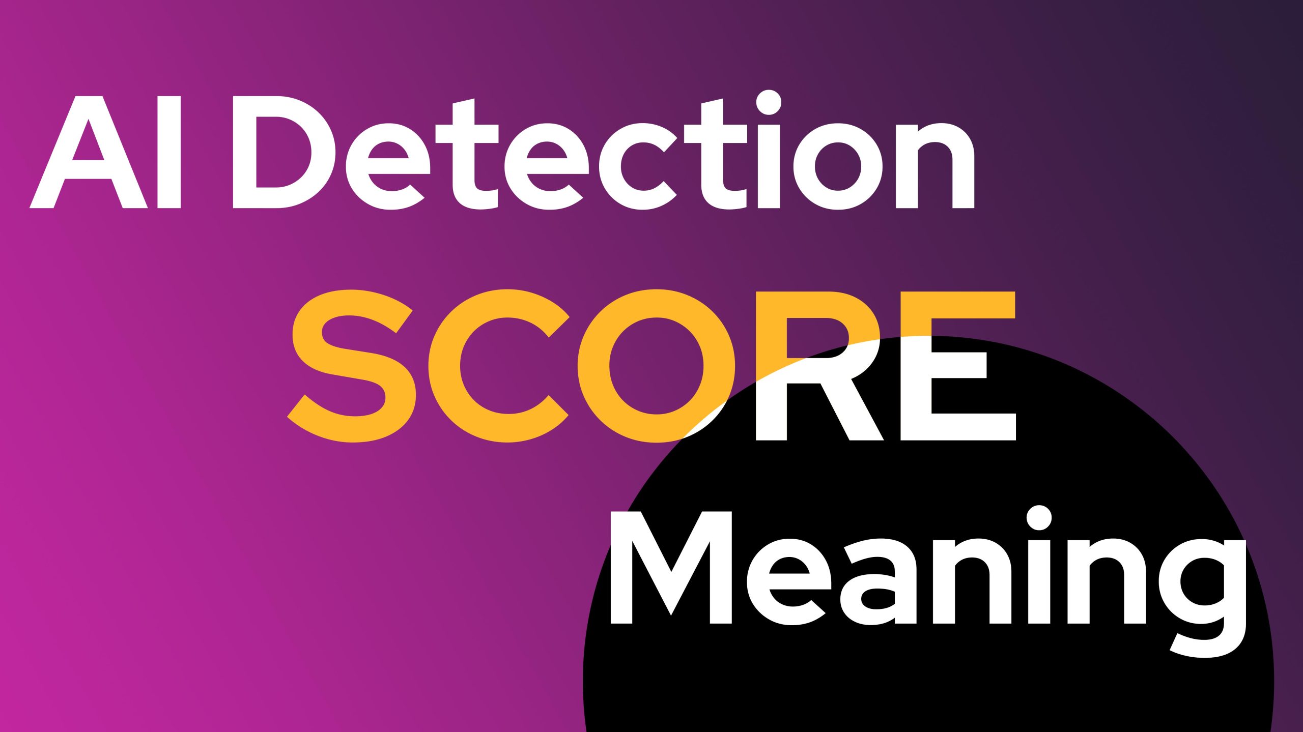 AI Detection Score Meaning