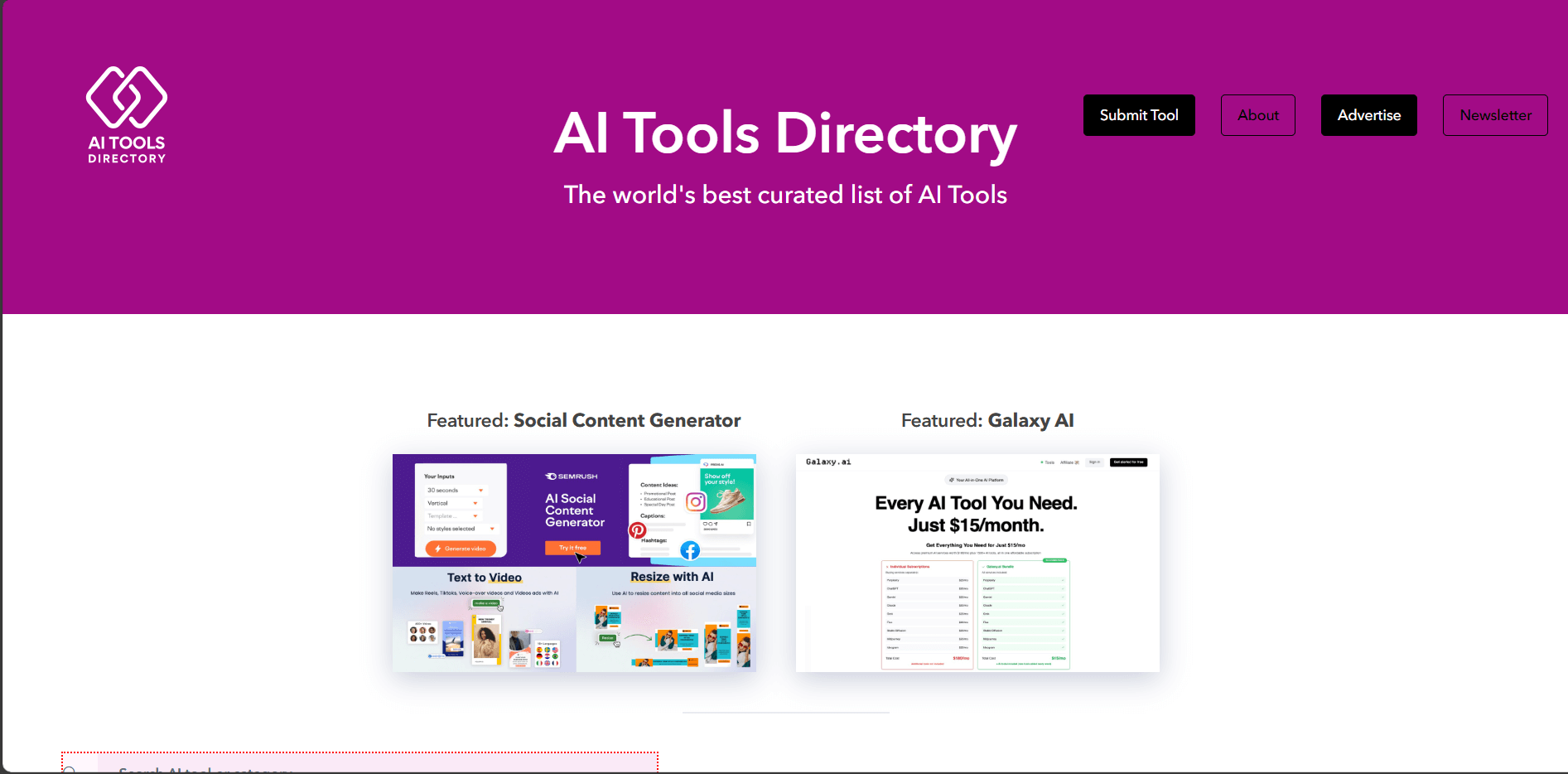 Ai Tools Directory