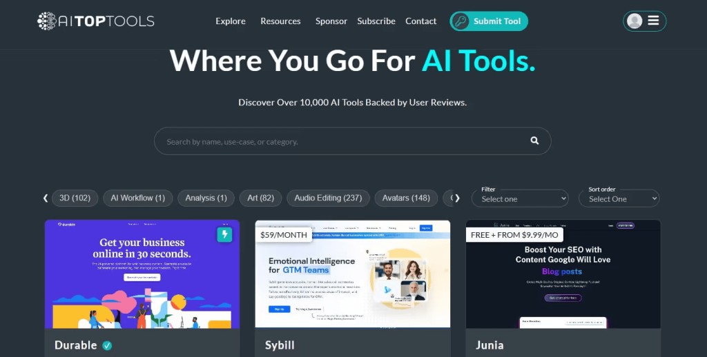 Free ai tools directories